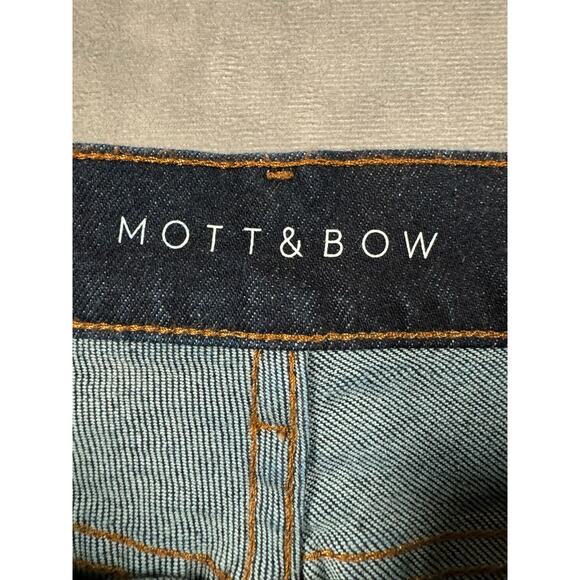 Mott and Bow Mom Grand Jeans Womens Size 31 High Rise Dark Wash Denim Stretch - Picture 3 of 12